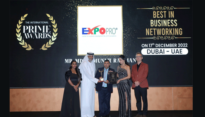 EXPOPRO Wins “Best in Business Networking” Category at the International Prime Awards Dubai 2022
